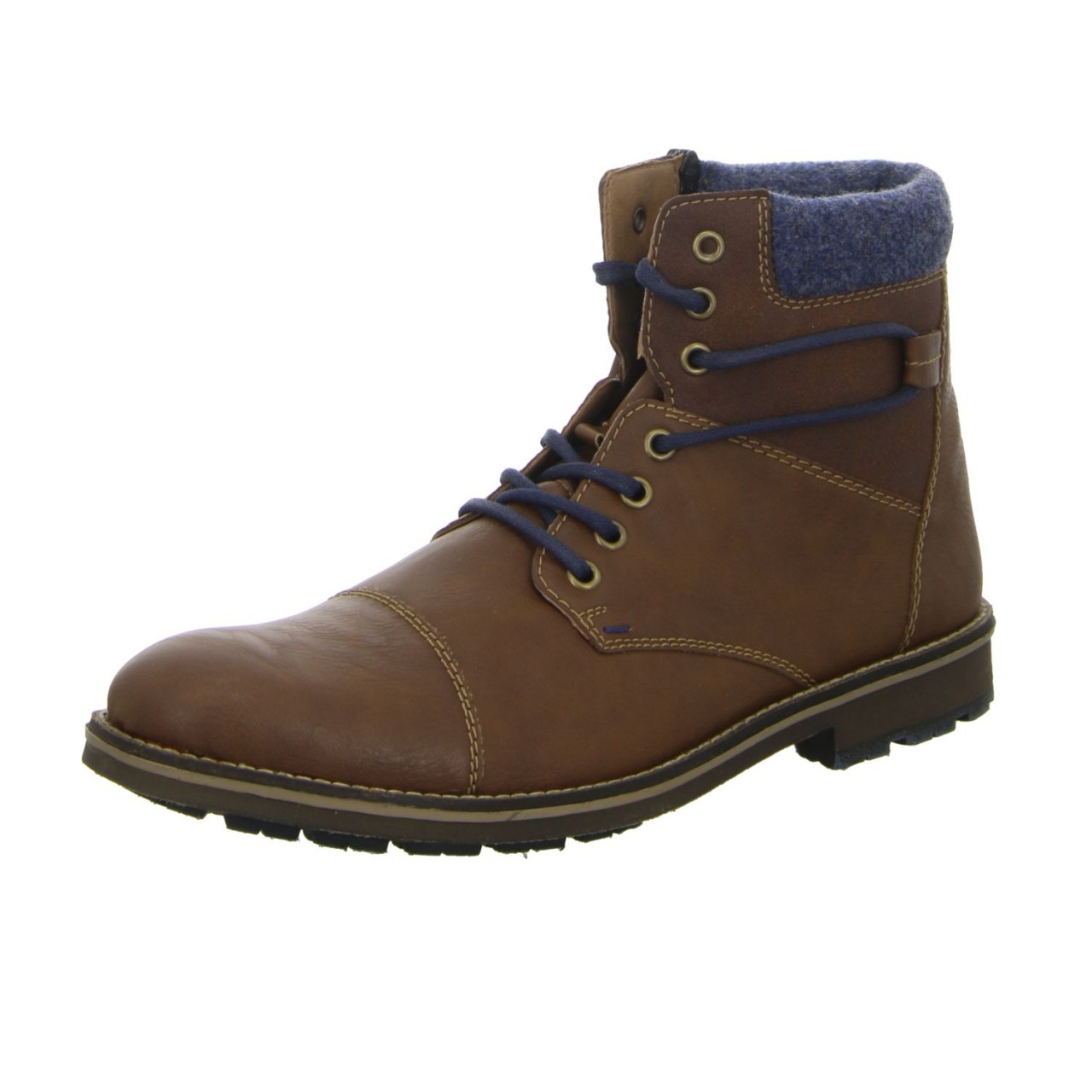 RIEKER Schnür-Stiefeletten braun