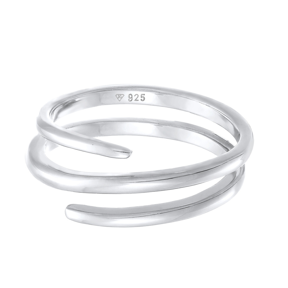 Elli Elli Bague Femmes Déclaration Filigrane Enroulé en Argent Sterling 925 Bague