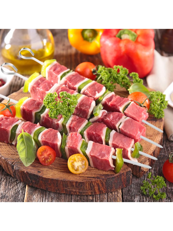 relaxdays 20 x Grillspieß in Silber - 39 cm günstig kaufen onesize