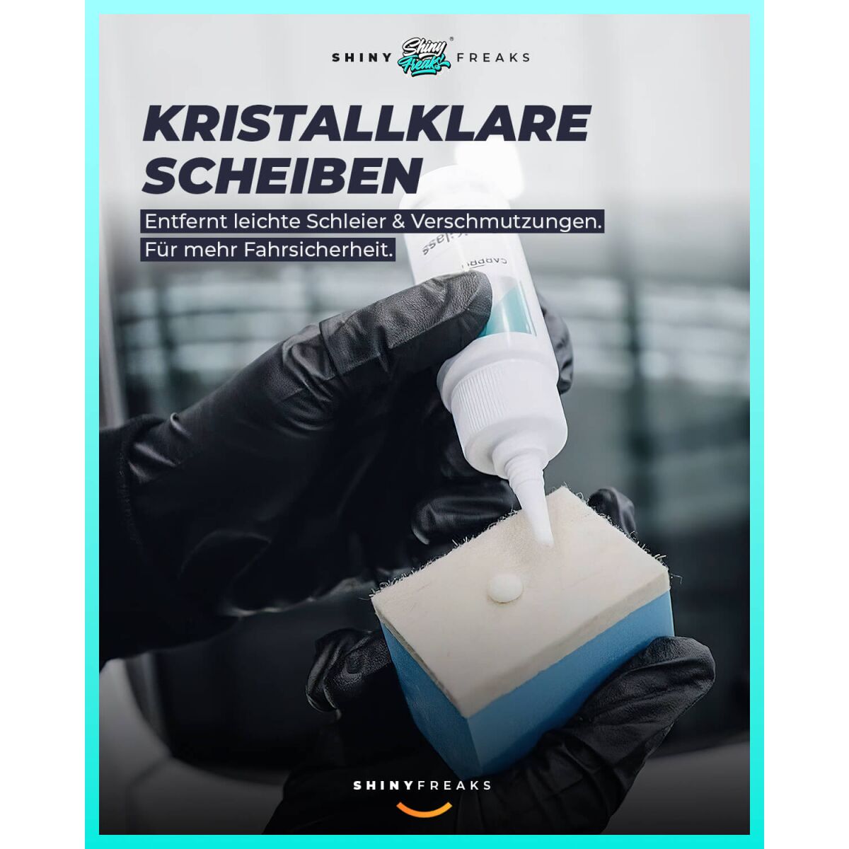 CarPro Politur Set CeriGlass   Applikator | Glaspolitur 500g