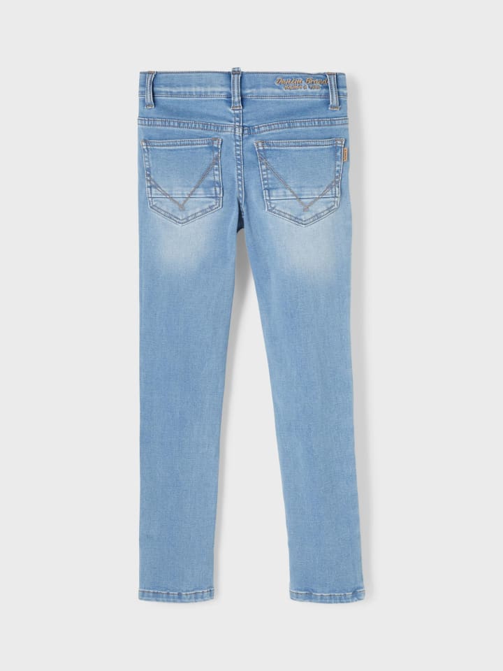 name it Stretch Jeans Slim Fit NKMTHEO in Hellblau günstig kaufen