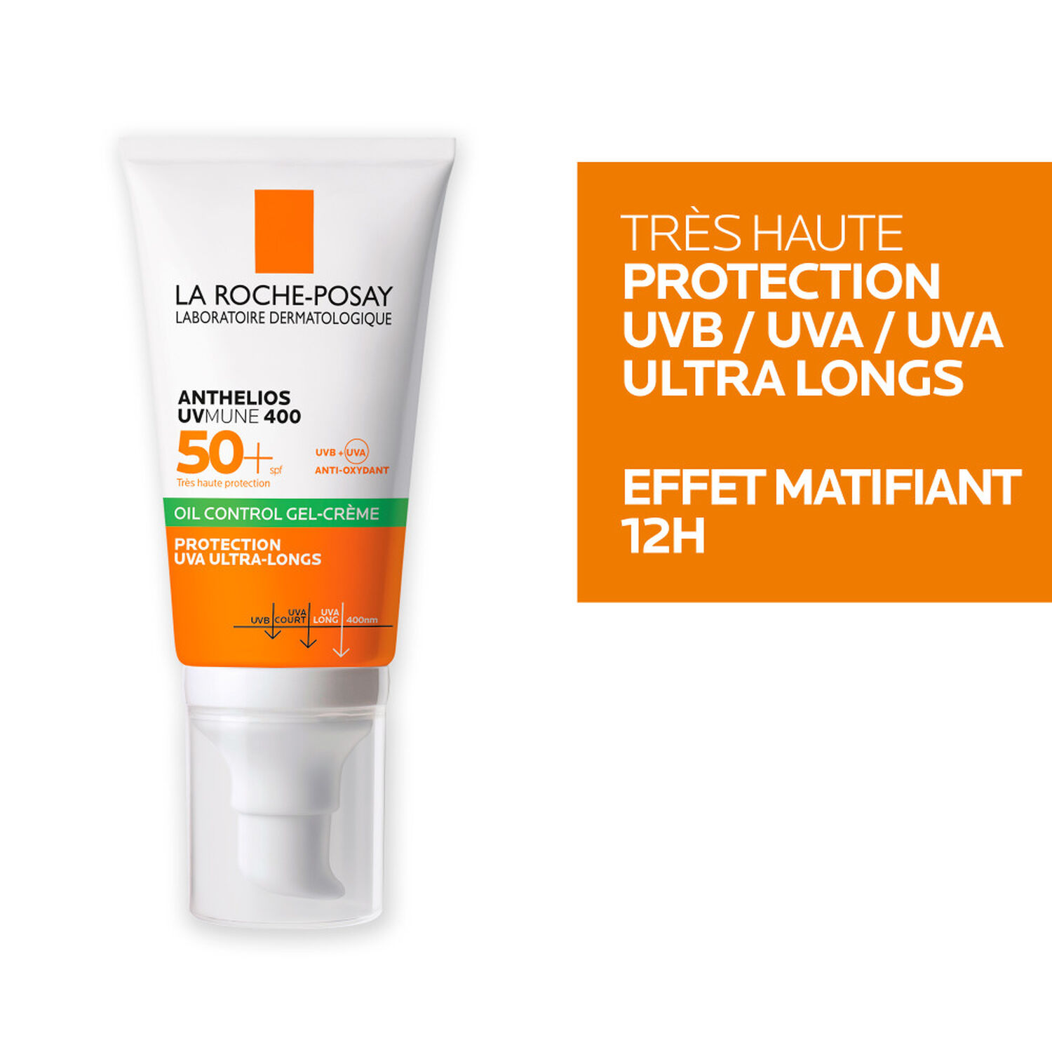 la roche-posay Anthelios XL SPF50+ Gel-Crème Visage Avec Parfum 50 ml