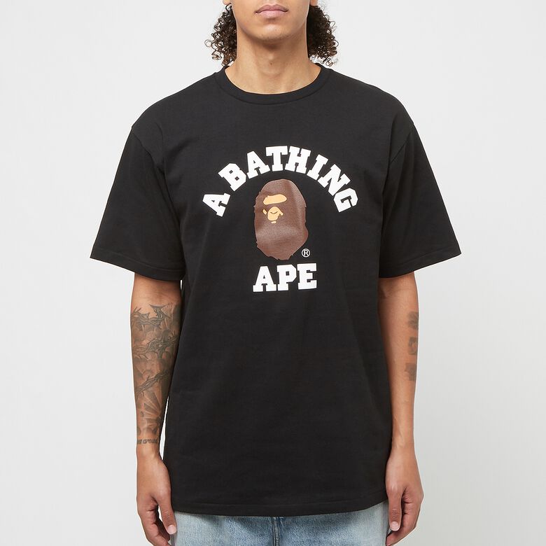 A Bathing Ape College Tee black