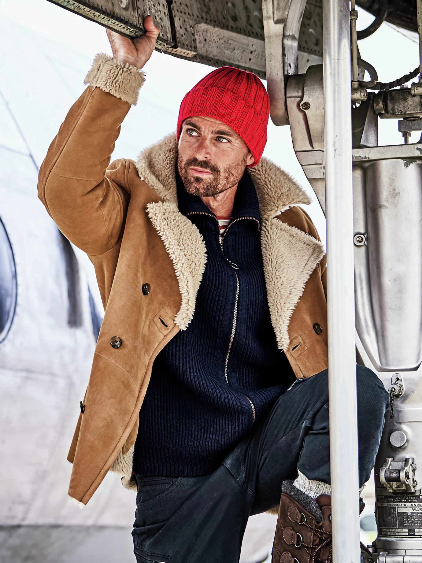 Irische Lammfelljacke