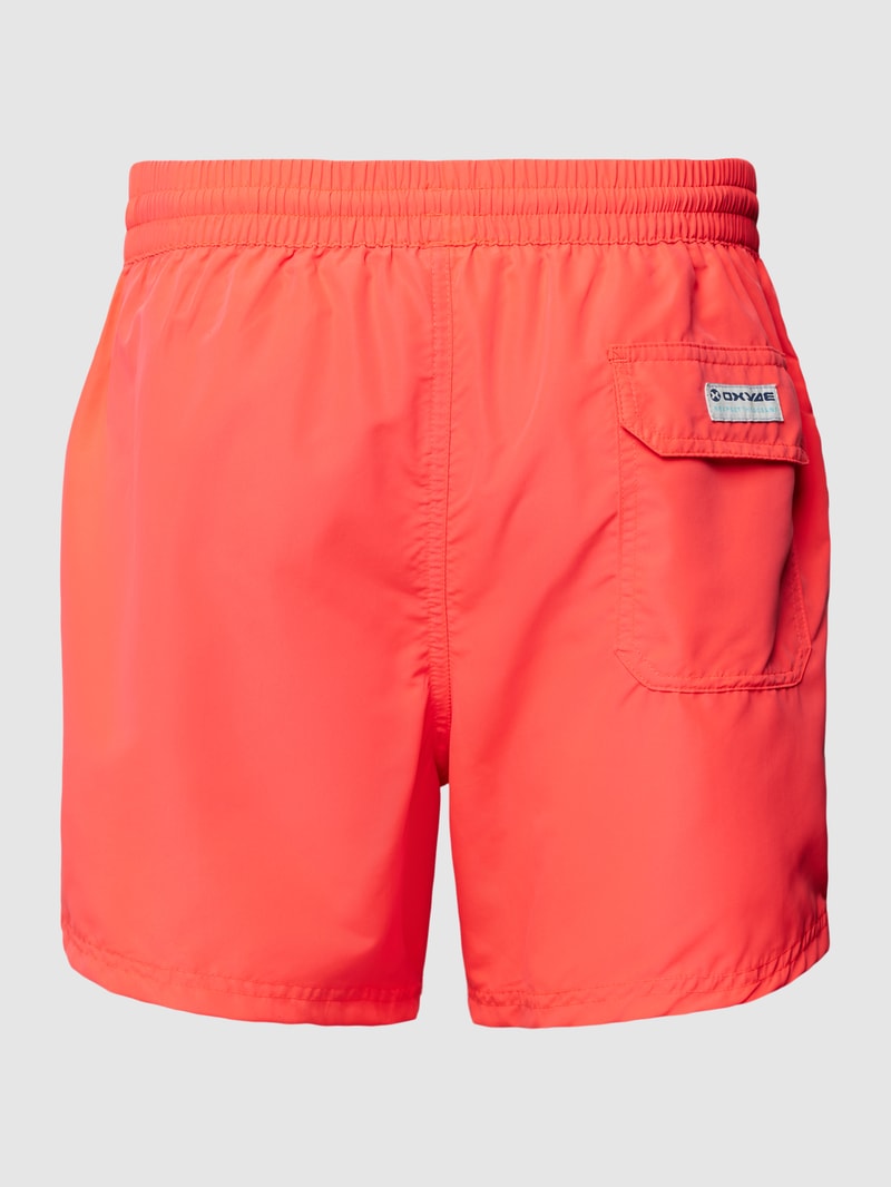 Badehose mit elastischem Bund in koralle