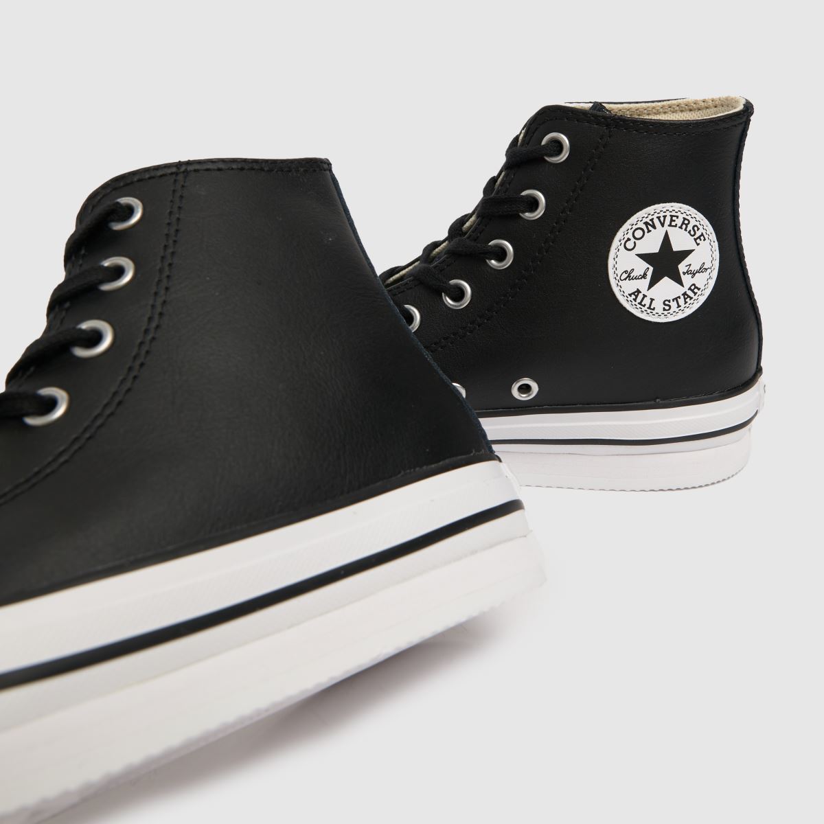 Converse svarta All Star Eva Lift Hi Junior-sneakers