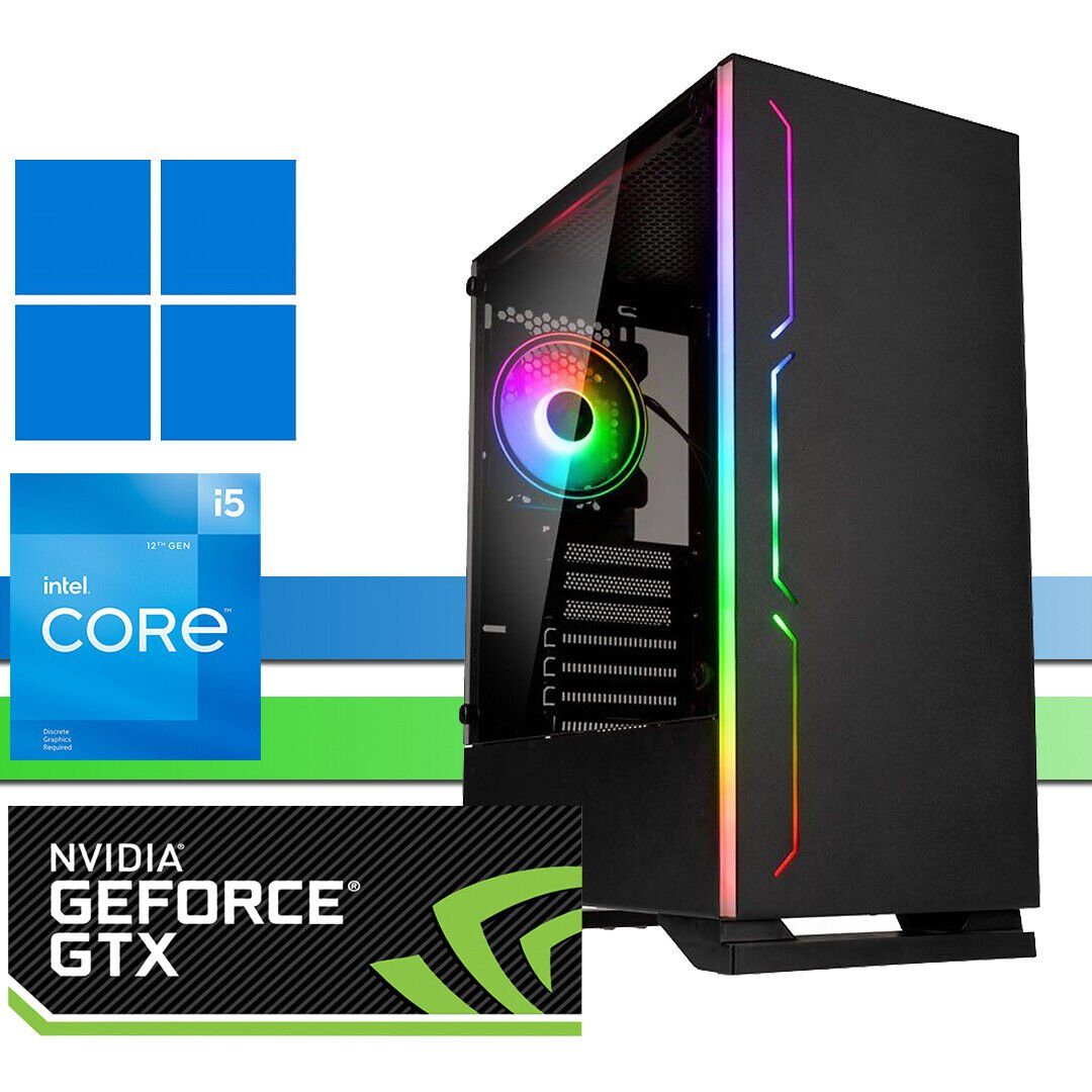 X-HARDWARE X-Gaming 12400F, 32GB RAM, GTX1650, 1000GB NVME SSD, HDD, Win 11 Pro Gaming-PC (Intel Core i5, GTX 1650, 32 GB RAM, 0 GB HDD, 1000 GB SSD, Luftkühlung)