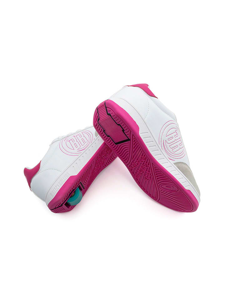 Breezy Rollers Sneakers mit Rollen in Weiß/ Pink günstig kaufen