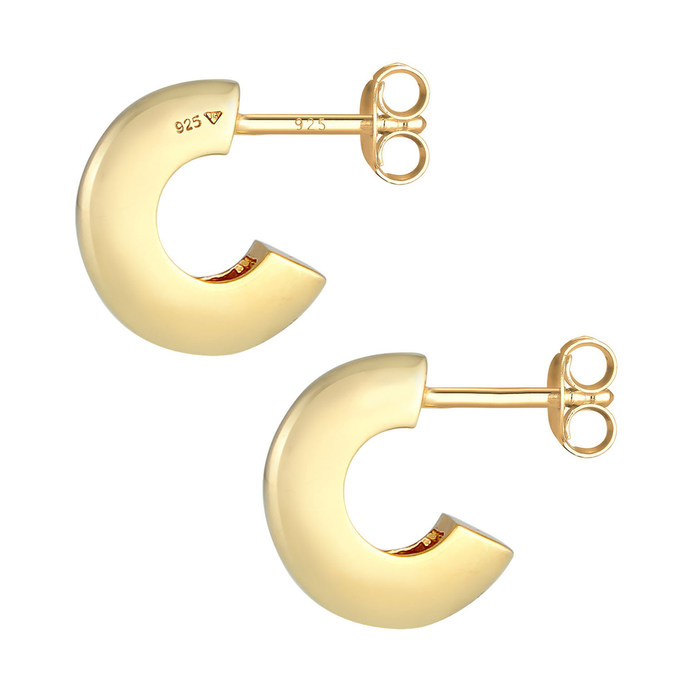 Elli Elli Boucles d'Oreilles Mesdames Créoles Elégant Filigrane Tendance Minimale en A Boucles d'oreilles