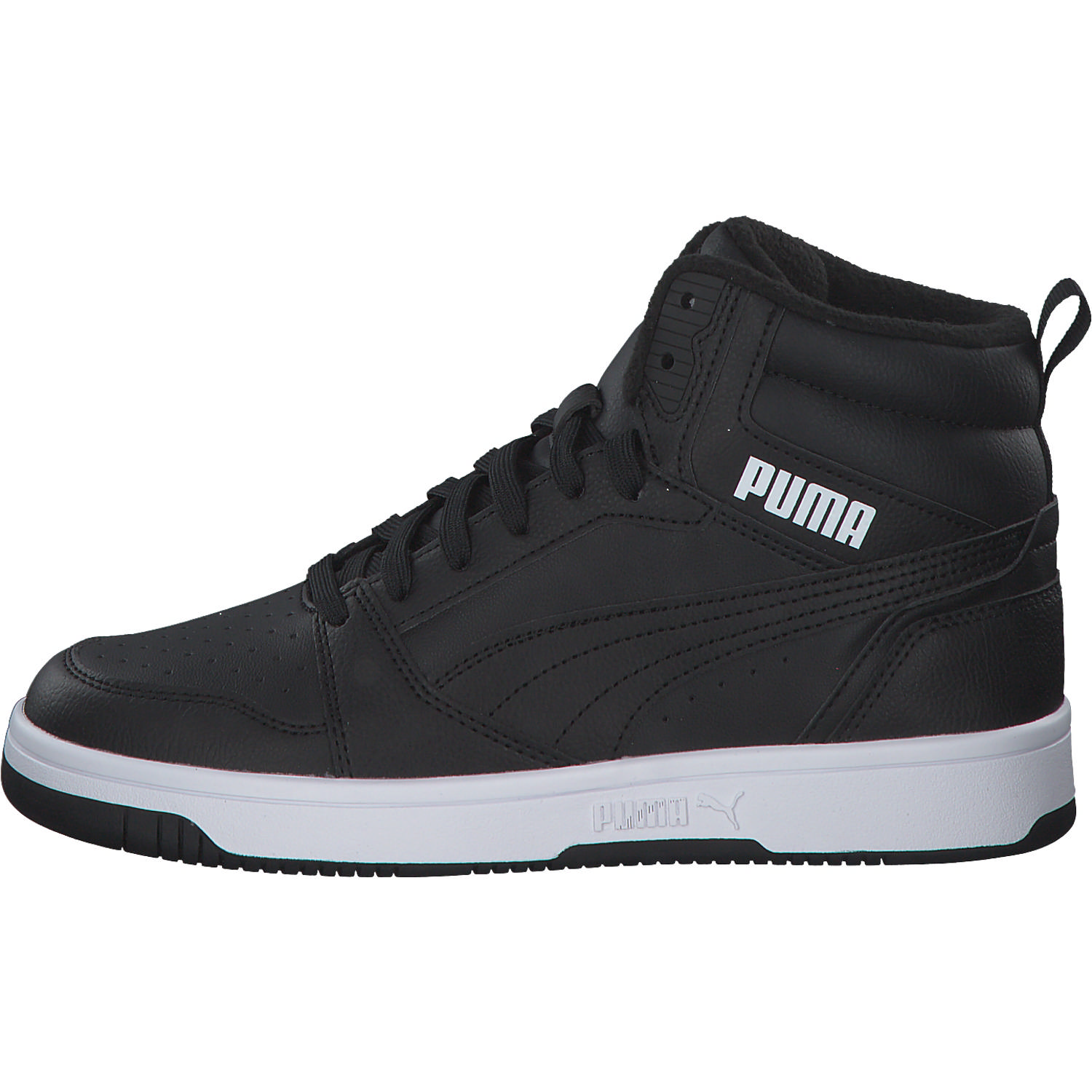 Puma Rebound v6 Mid Jr. 394685, Winterstiefel, Kinder, Grau (Shadow gray)
