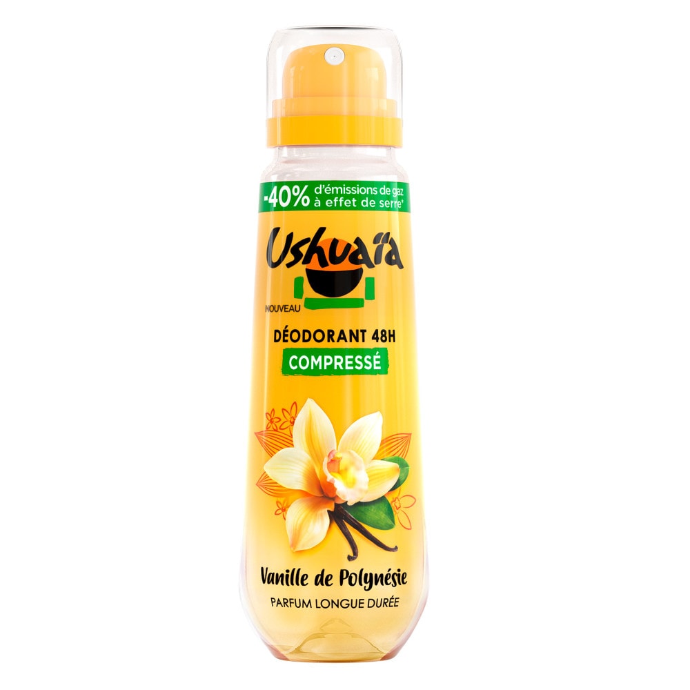 ushuaïa Vanille de Polynésie Déodorant Compressé 48h Vanille