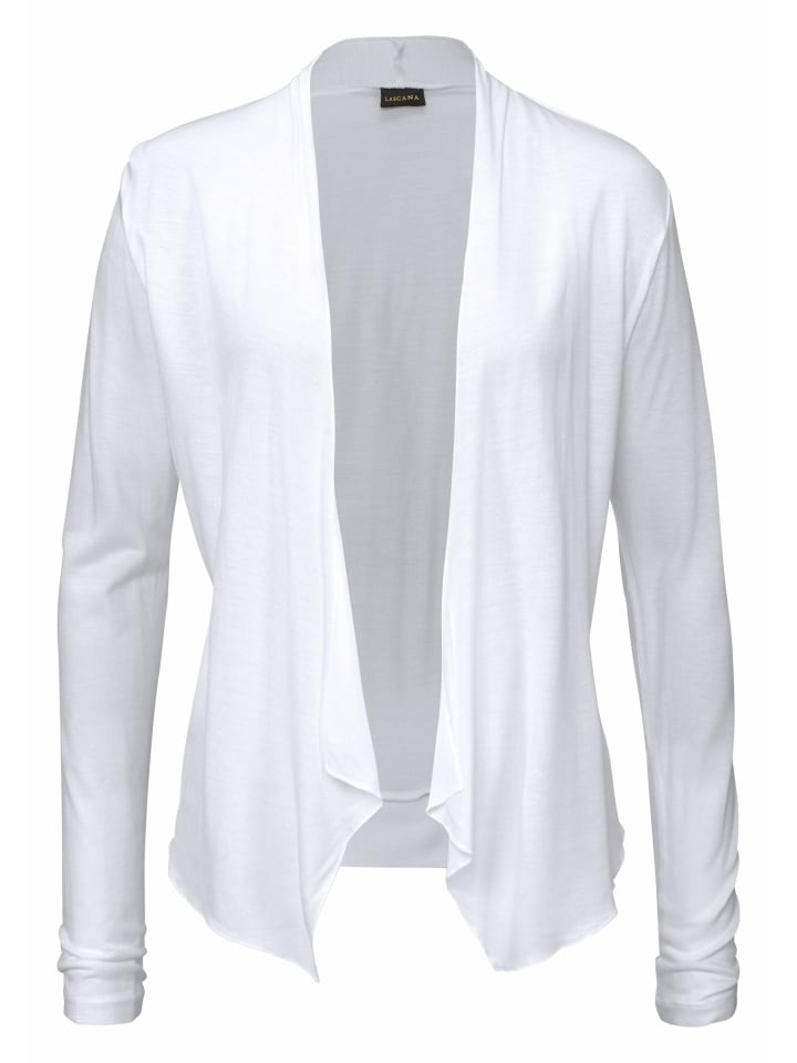 LASCANA Shirtjacke in weiß günstig kaufen