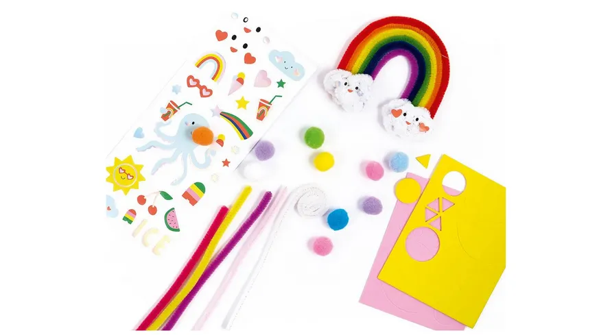folia Chenilledraht Bastel-Set Rainbow 212-teilig