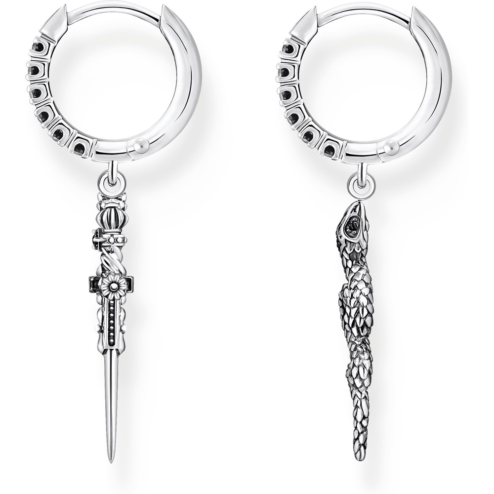 Thomas Sabo Créoles 925 Argent Boucles d'oreilles