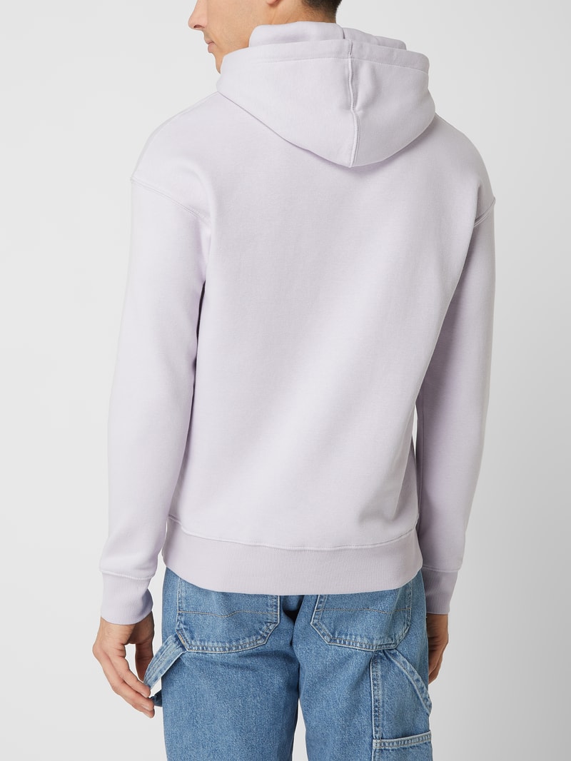 Hoodie aus Baumwollmischung Modell 'Star' in flieder