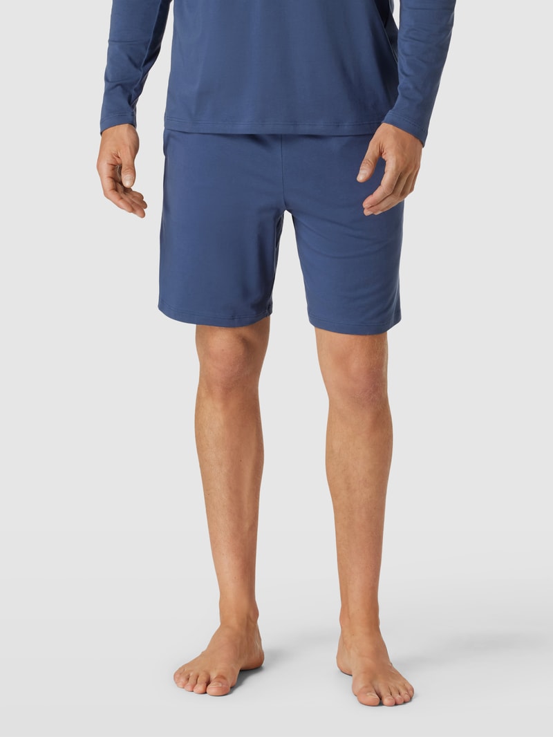 Sweatshorts mit elastischem Bund in blau