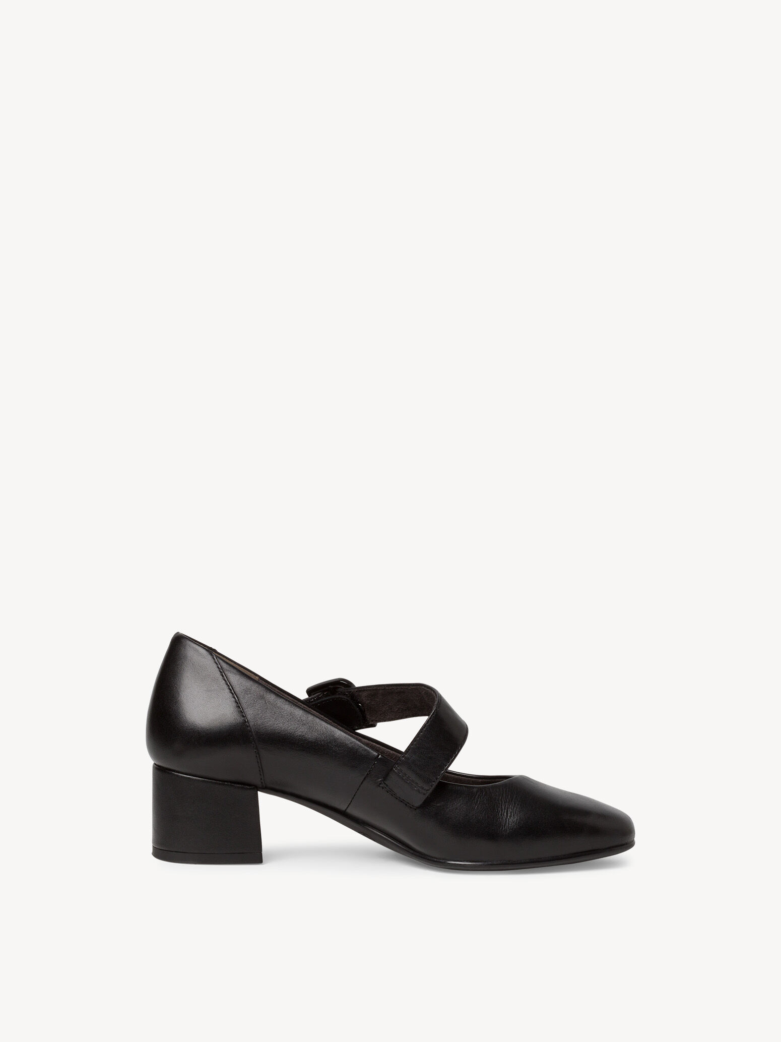 Escarpin en cuir - noir