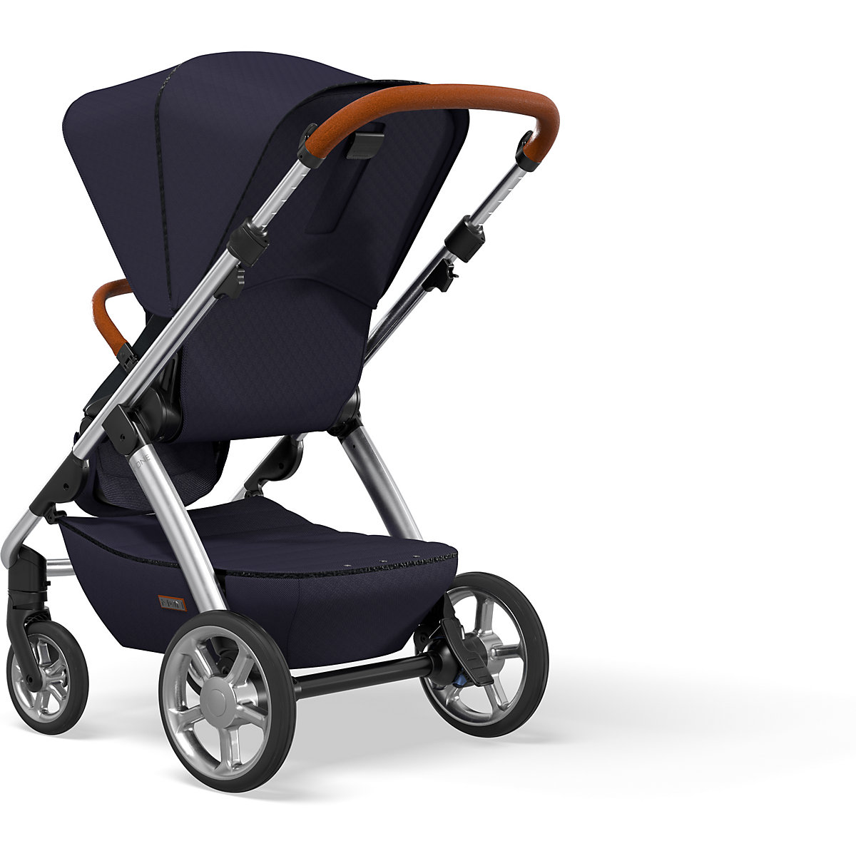 Kombi Kinderwagen N° ONE, navy  original WF , graues Gestell
