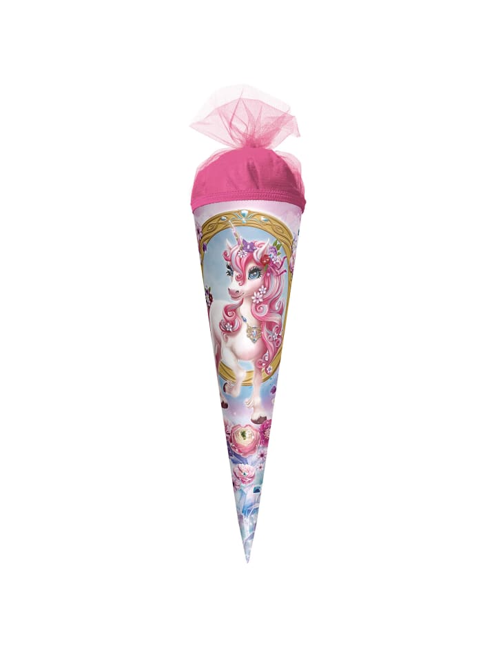 ROTH Schultüte klein Einhorn Beauty 50 cm in Rosa günstig kaufen onesize