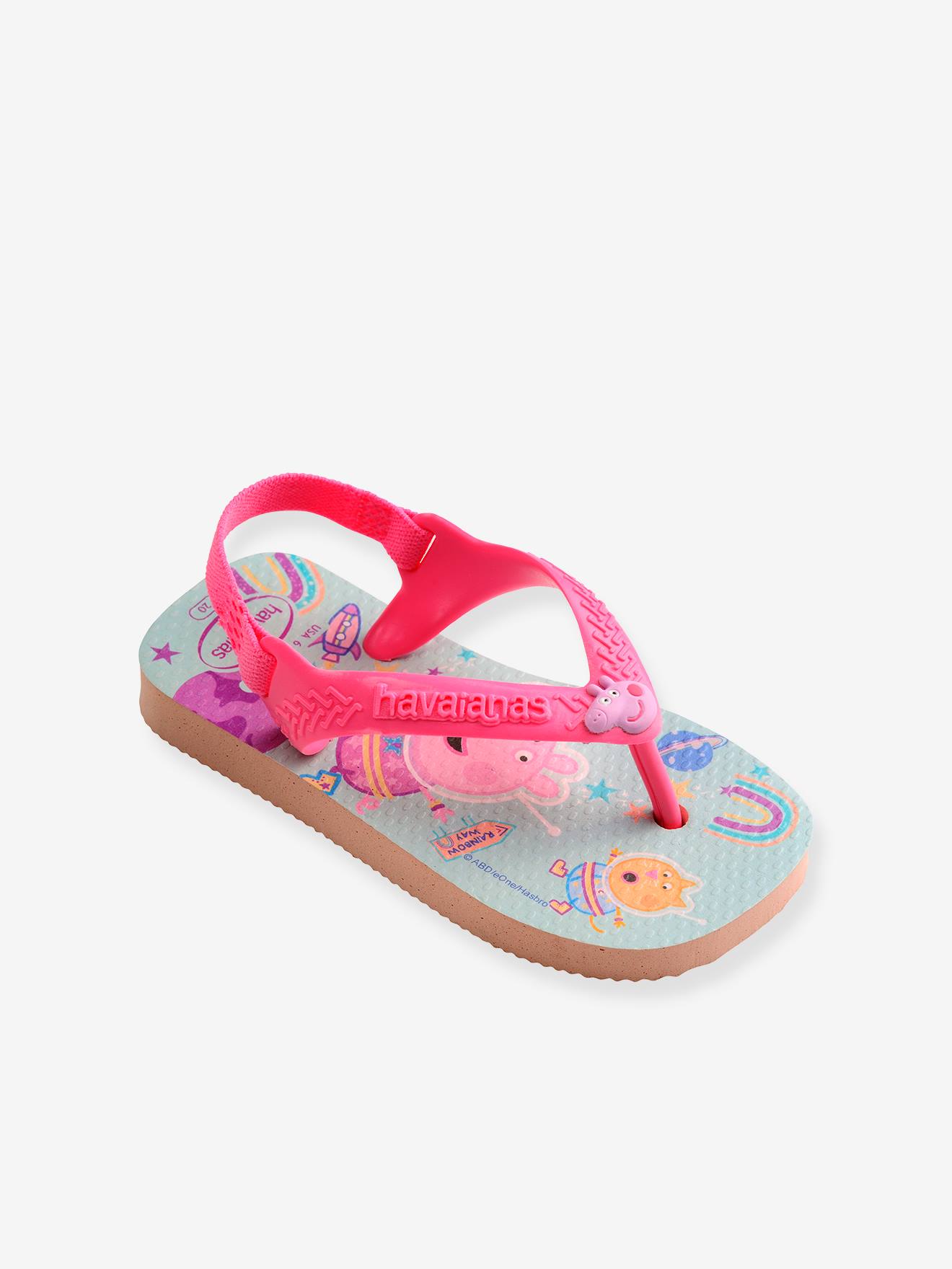 Tongs bébé Peppa Pig HAVAIANAS® rose