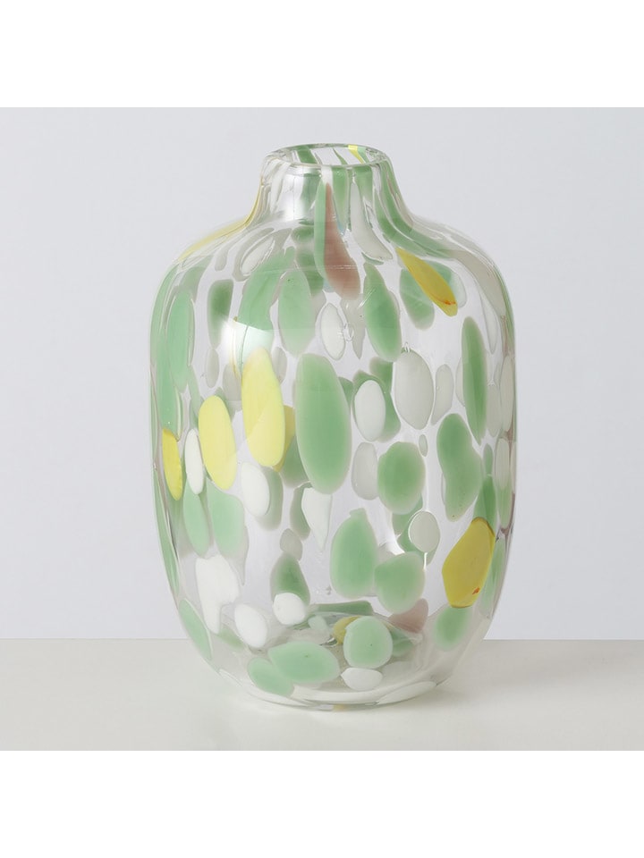 Boltze Vase ''Greena'' in Grün/ Weiß - (H)25 x Ø 16 cm günstig kaufen onesize