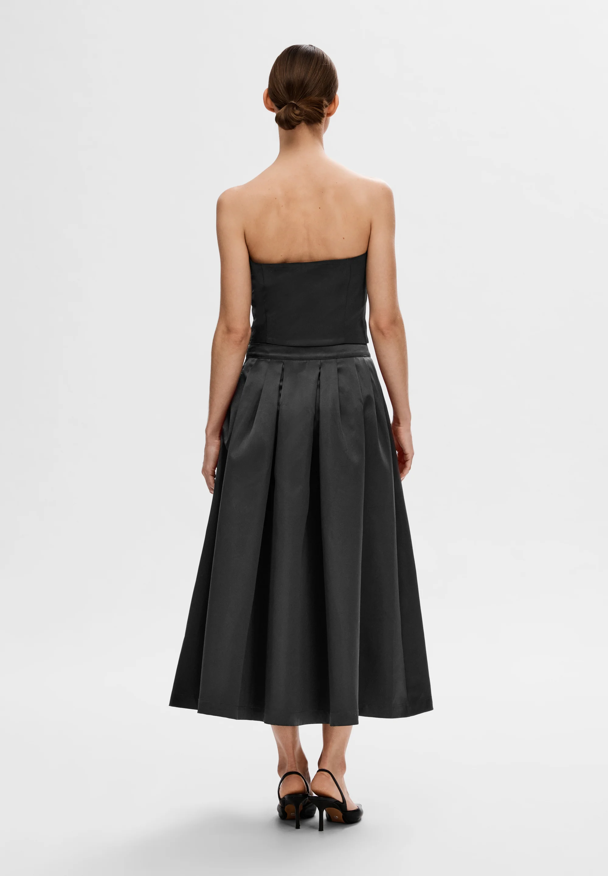 Selected Femme SLFARESIA FALDA CON VOLUMEN EN LOS TOBILLOS - Falda larga