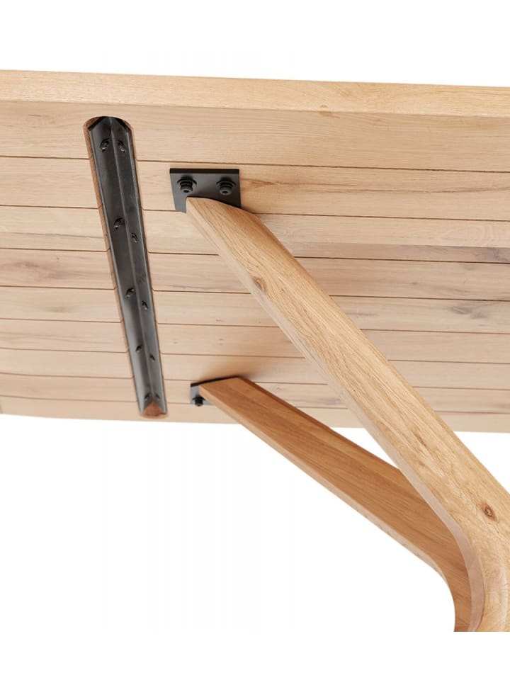 KADIMA DESIGN Esstisch MANITOU aus Massiver Eiche | Naturfarbe Beige günstig kaufen onesize
