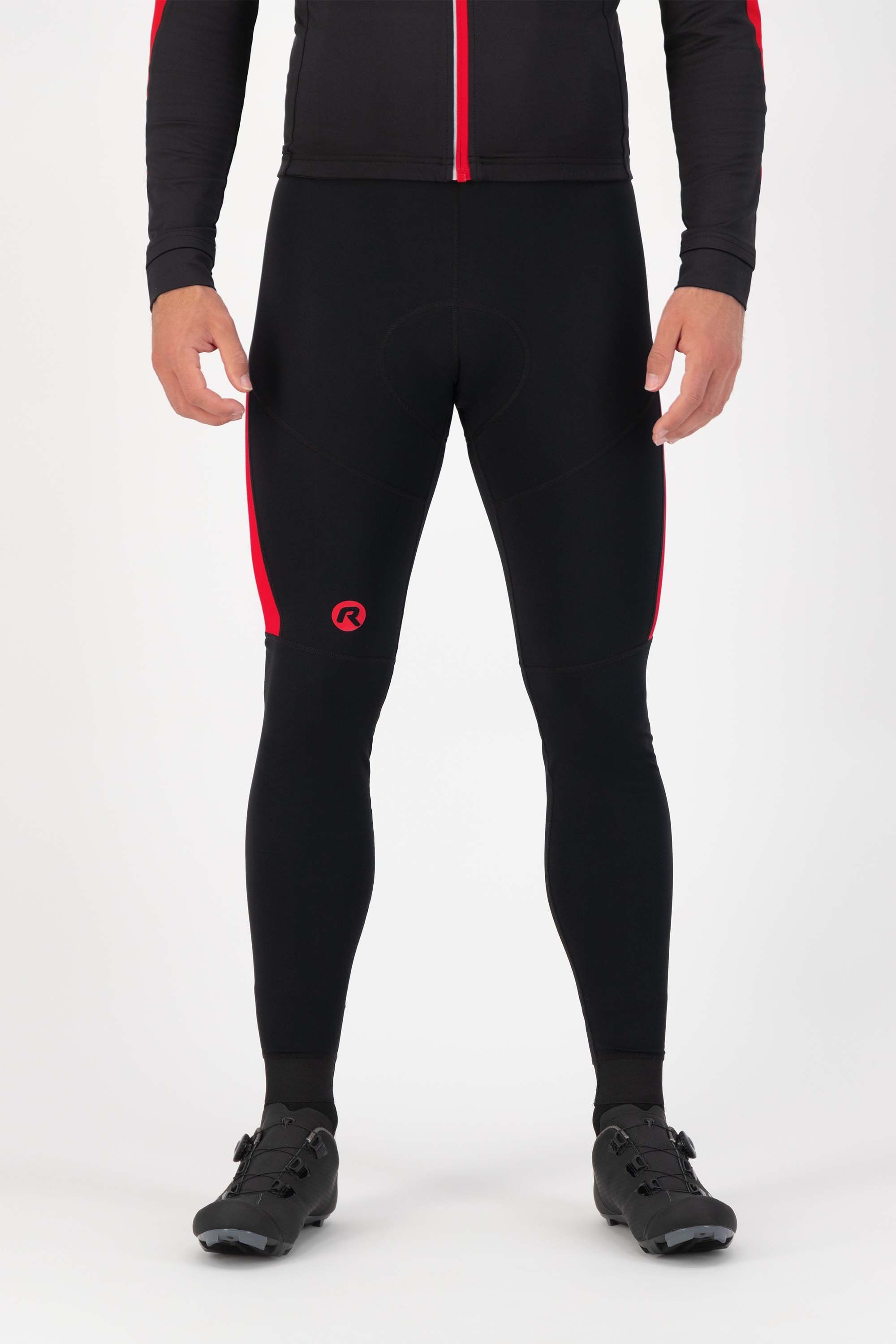Rogelli Tyro Red Black lange Radhose mit Träger