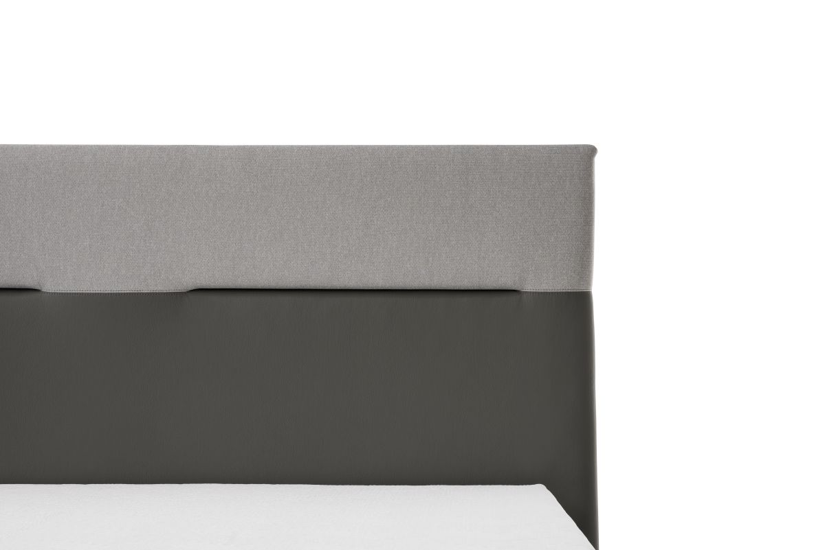 Tempur Boxspringbett Flat starr Grau 180 x 200 cm