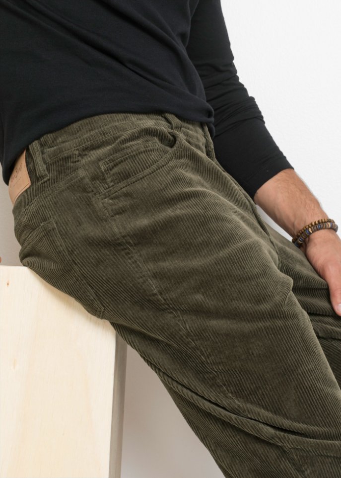 Regular Fit Stretch-Cordhose mit Komfortschnitt
