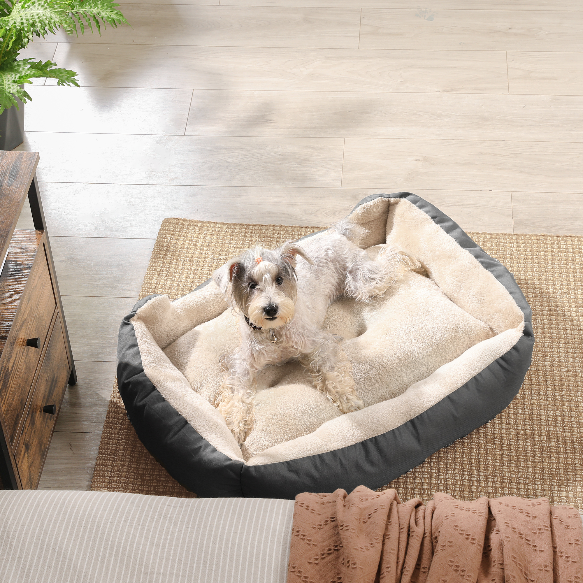 FEANDREA Hundebetten FEANDREA L-XL Hundebett, mit Wendekissen XL