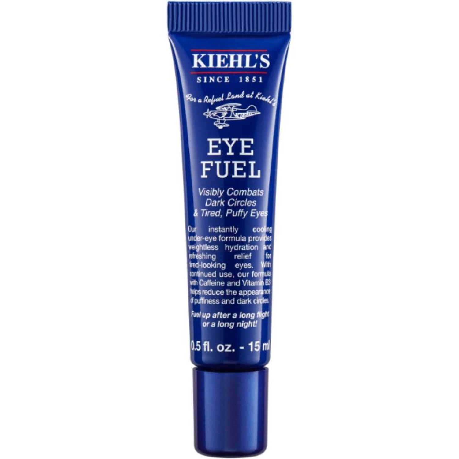 kiehl's Eye Fuel Crème contour des yeux anti-poches et anti-cernes pour homme 15 ml