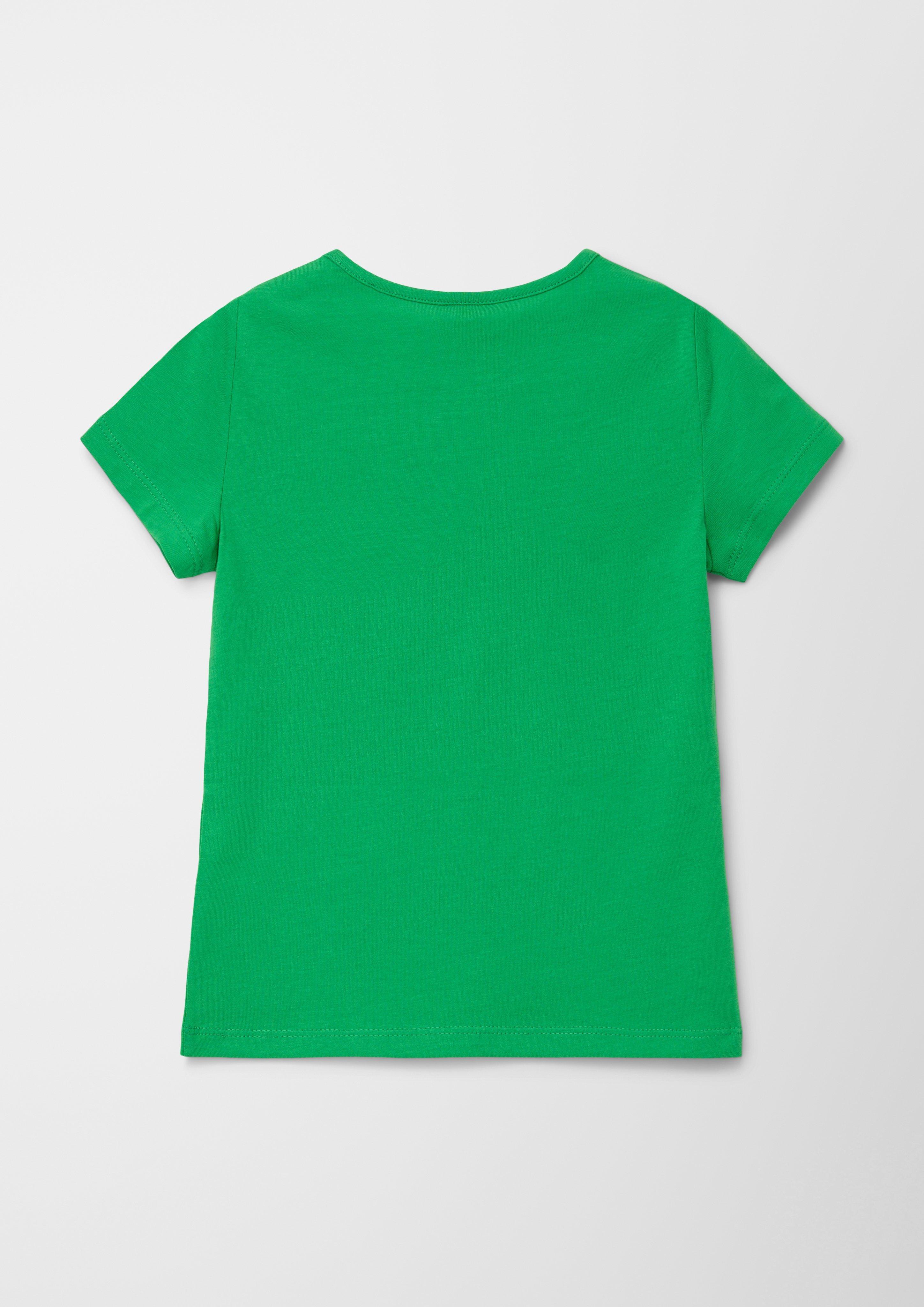 T-Shirt mit Glitzer-Print  2130396-7590