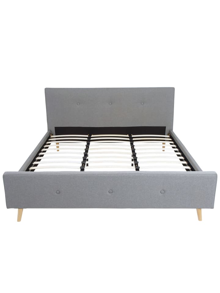 MCW Polsterbett J98 mit Lattenrost, 180x200cm grau günstig kaufen onesize