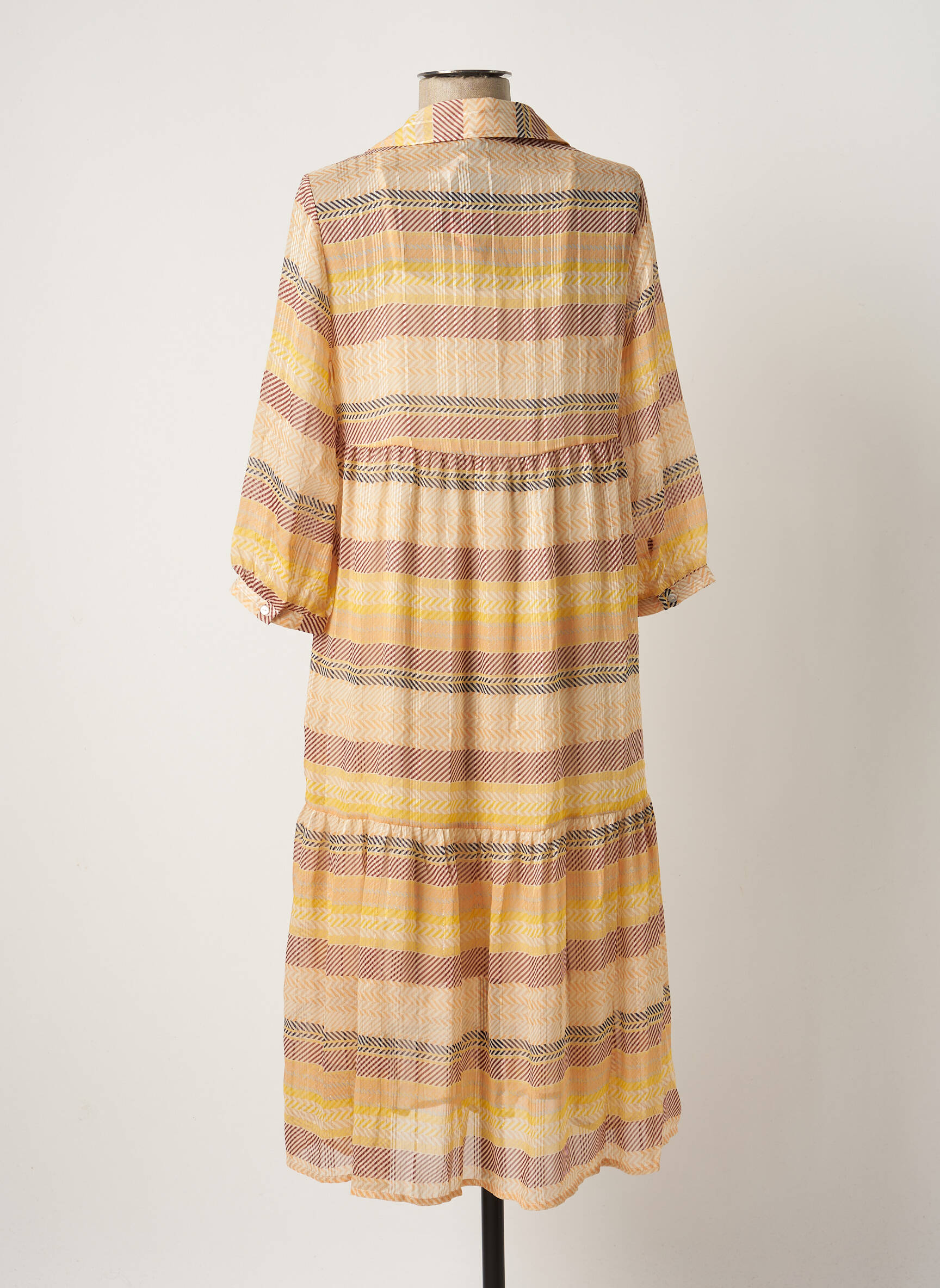 Vero Moda Robes Mi Longues Femme couleur orange