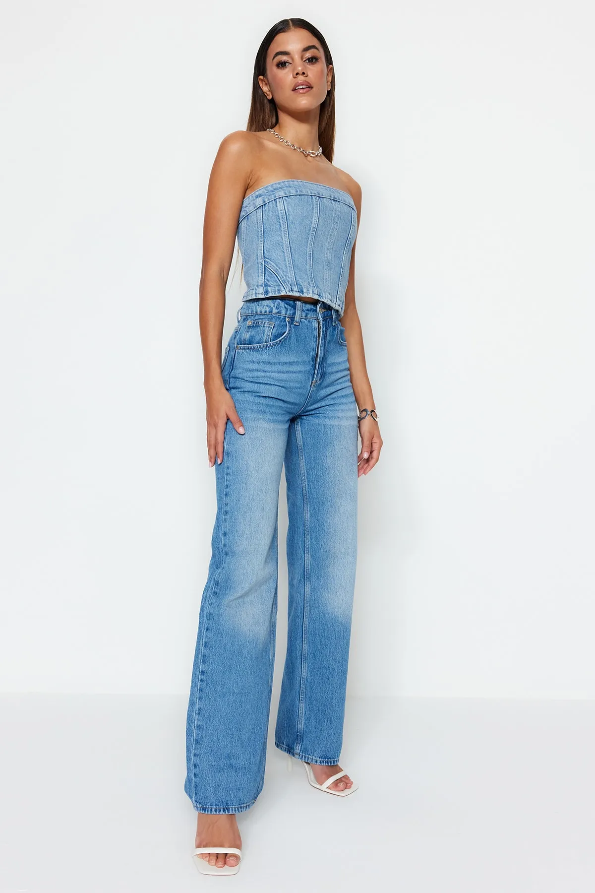 Trendyol Collection  Jeans - Blau - Wide Leg
