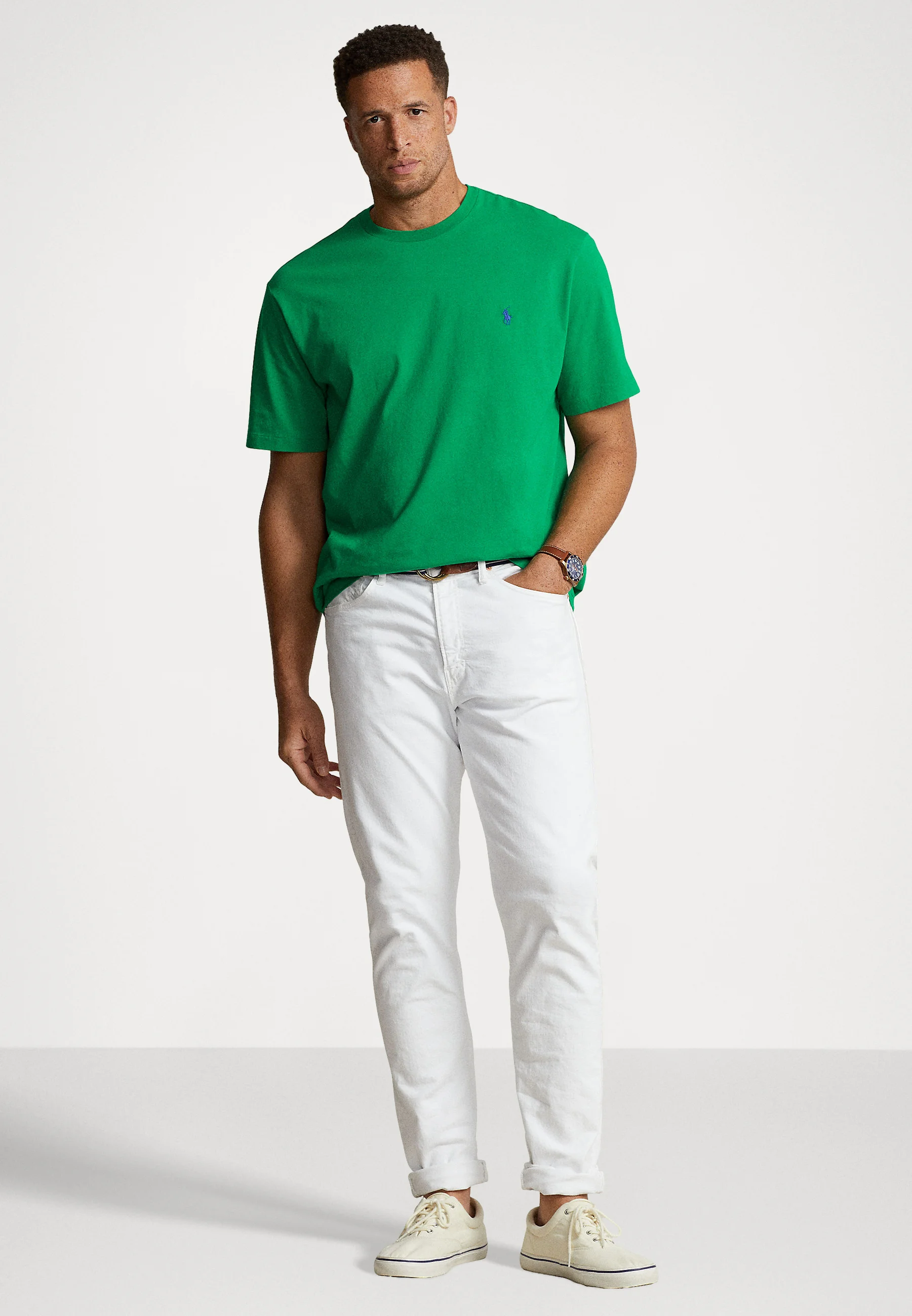 Camiseta de cuello redondo de punto Polo Ralph Lauren Big & Tall - Camiseta básica