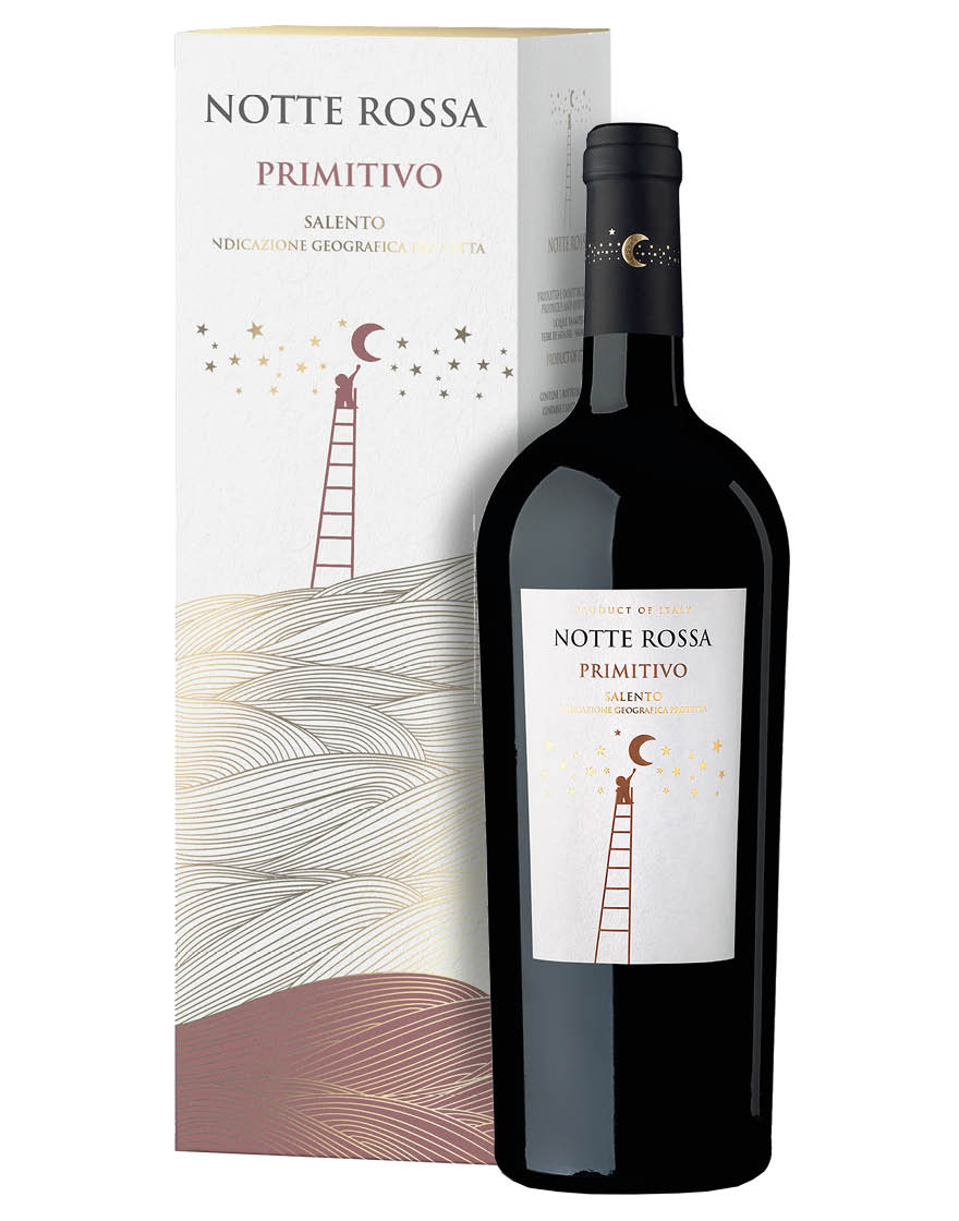 Salento IGT Primitivo 2021 Notte Rossa Magnum 1,5 ℓ, En Étui