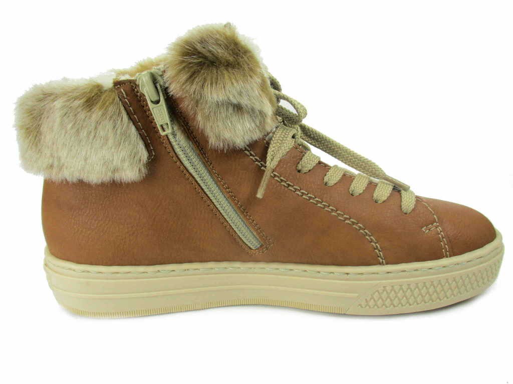 RIEKER Schnür-Stiefeletten braun