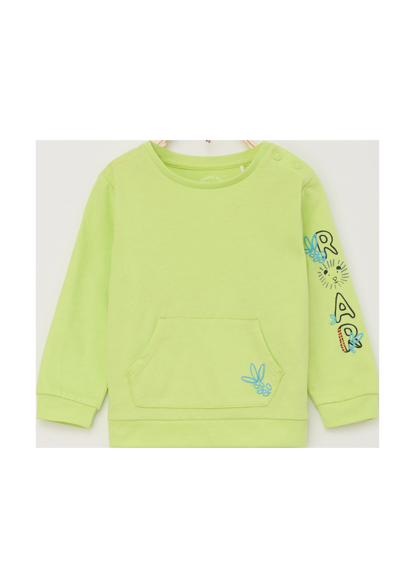 Longsleeve mit Kängurutasche  2128686-7040
