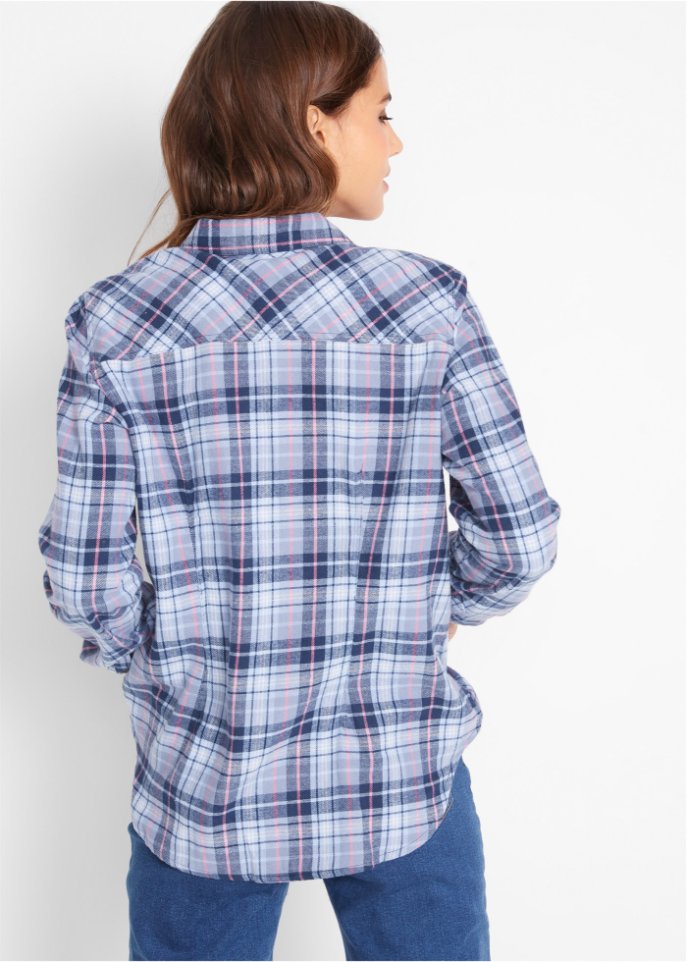 Flanell-Bluse