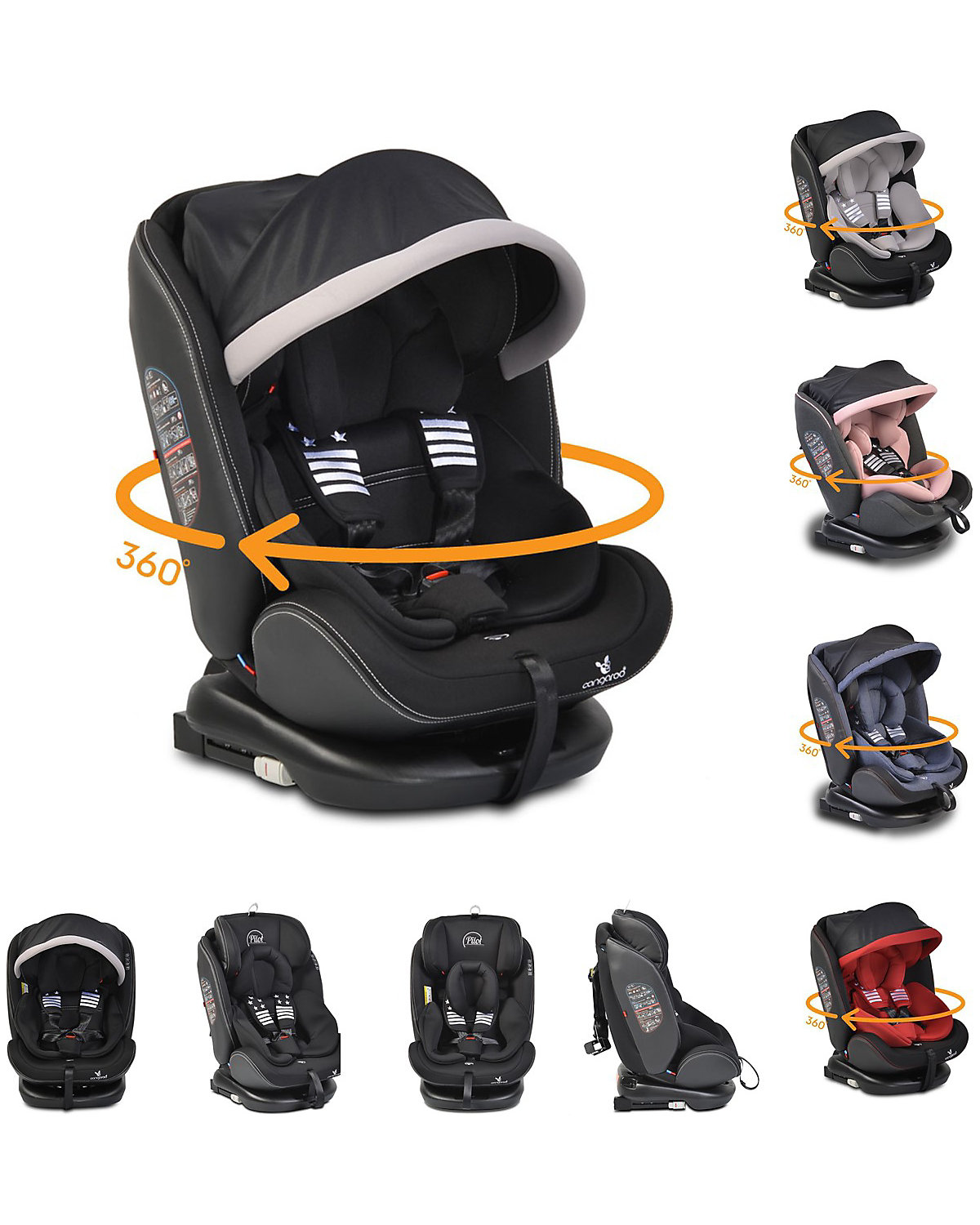 Kindersitz Pilot Gruppe 0+/1/2/3, Isofix Kindersitze