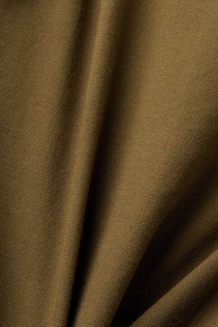Twill-Shorts mit gesmokter Taille