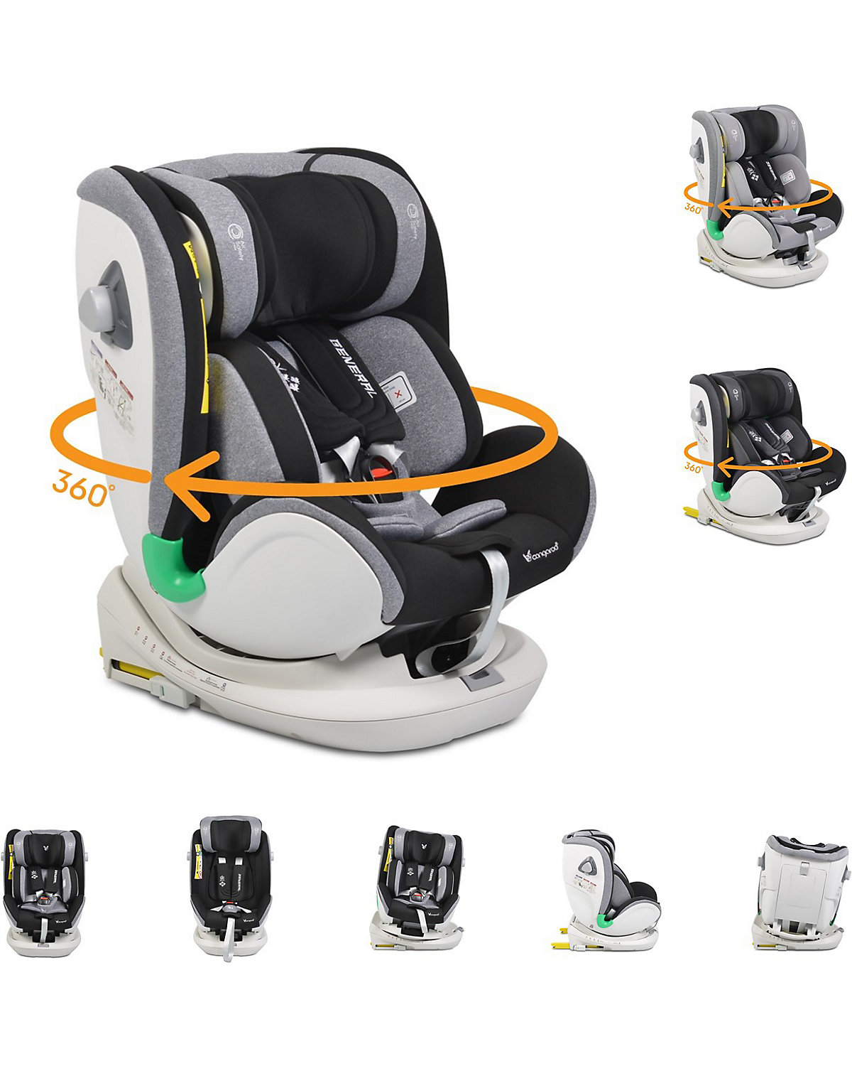 Kindersitz General Gruppe 0+/1/2/3 (0-36) kg Isofix Kindersitze