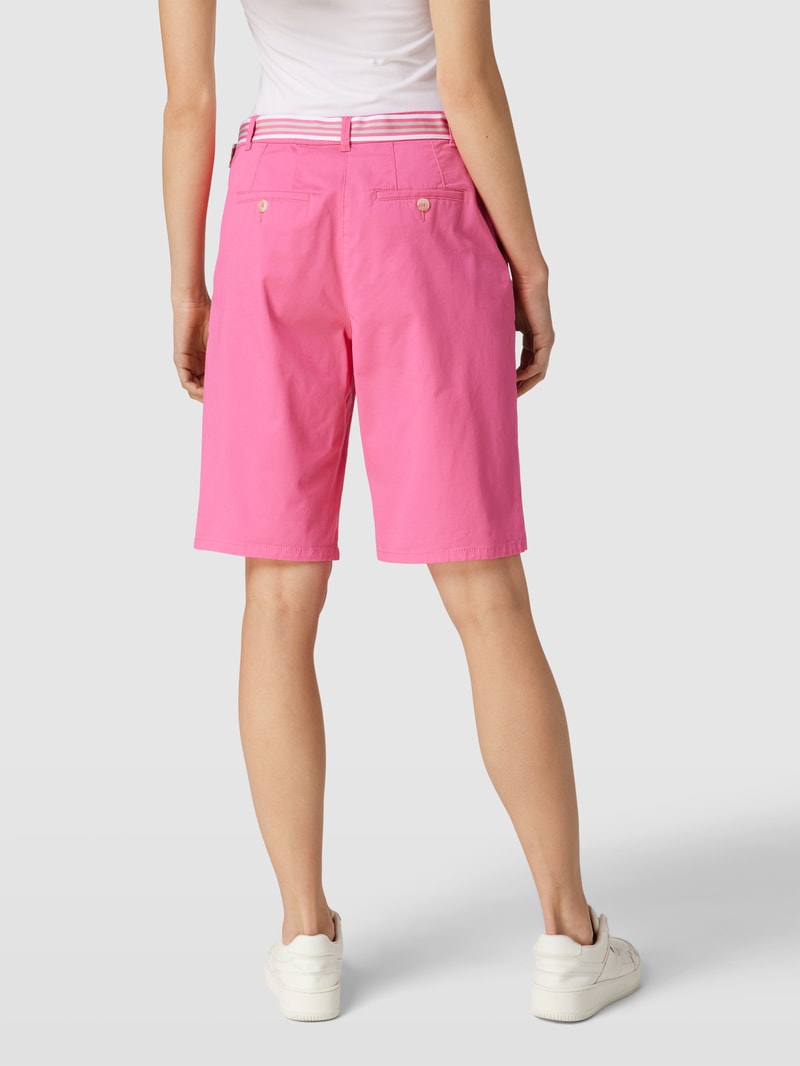 Chino-Shorts mit Leistentasche in pink