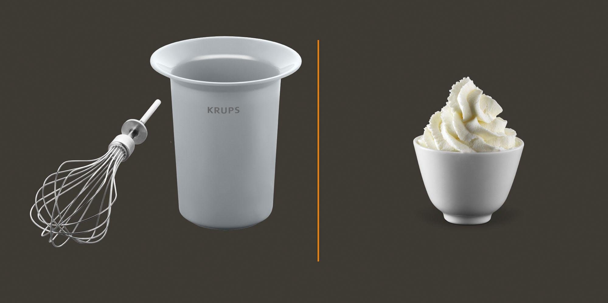 Krups Handmixer 3 Mix 9000 Deluxe GN9011, 500 W, stufenlose Geschwindigkeiten mit langsamem Start+Turbo-& Auswurftaste