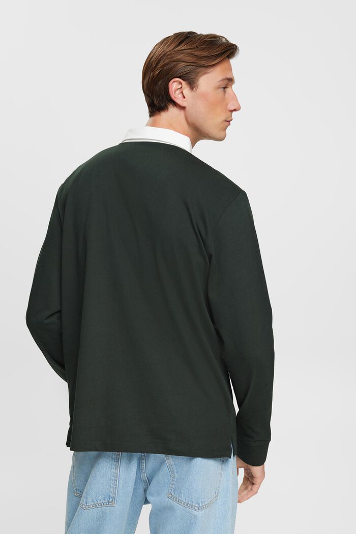 Rugby-Shirt mit Logostickerei