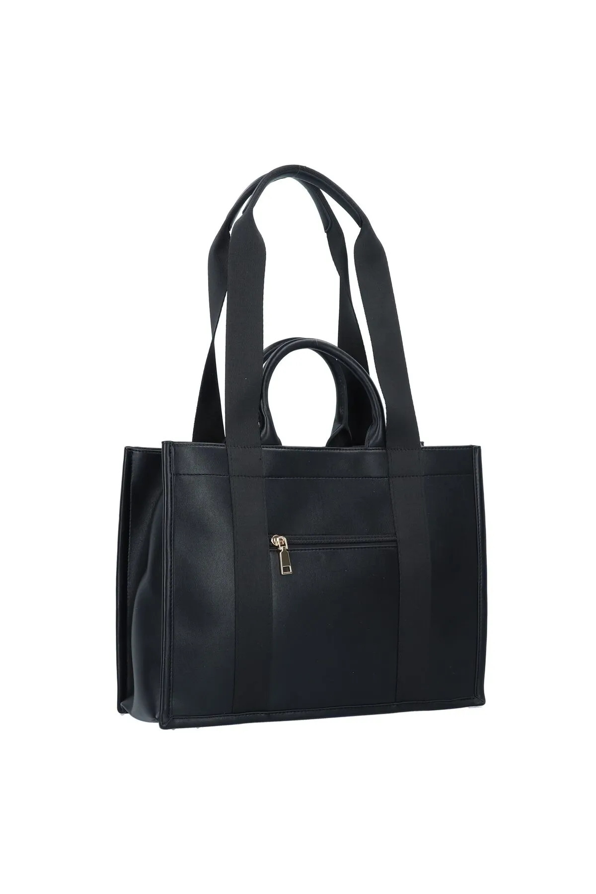 Seidenfelt  Handtasche - Schwarz - Unifarben