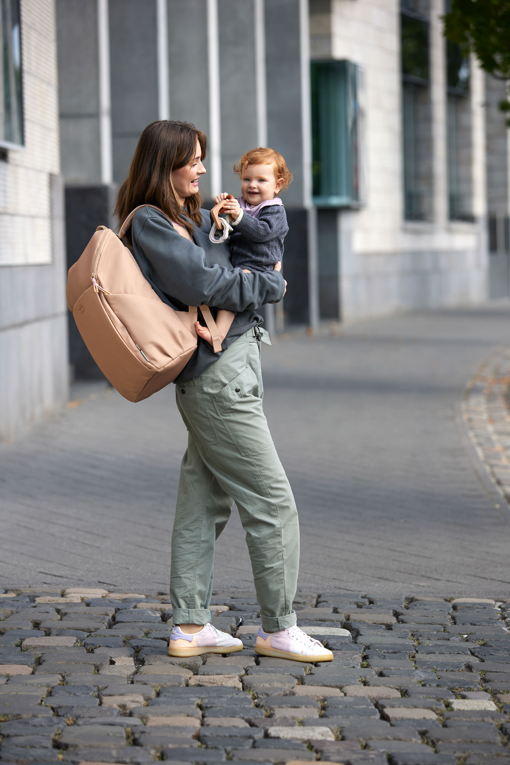 Wickelrucksack - Slender Up Backpack, Braun
