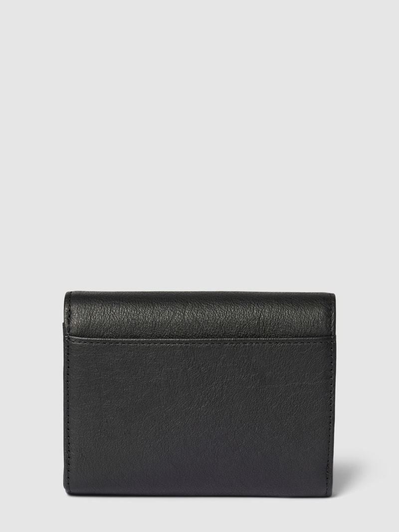 Portemonnaie mit Label-Detail Modell 'Classics Nora' in schwarz